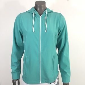 WEST MARINE Hooded Jacket Aqua Blue Turquoise